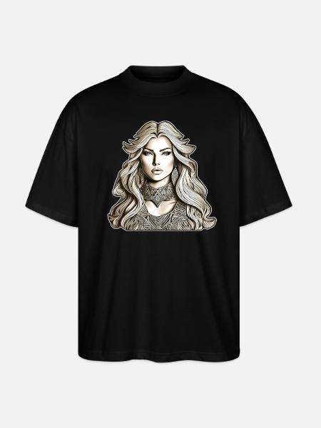 Fantasy Woman - Stanley/Stella Oversized Unisex Organic T-shirt Blaster 2.0 - black