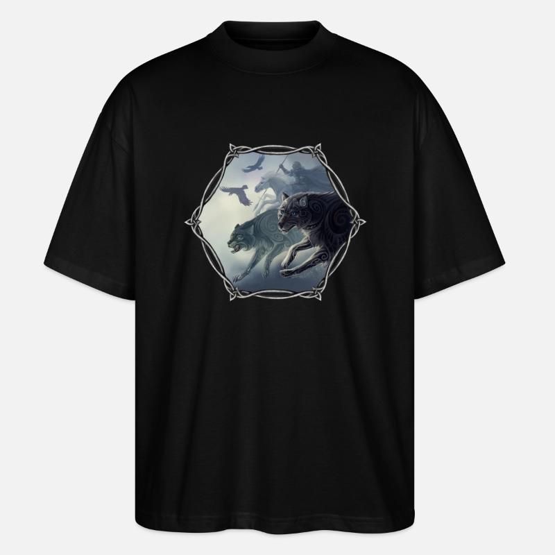 Odins wilde Jagd - Stanley/Stella Oversized Unisex Bio T-Shirt Blaster 2.0 - Schwarz