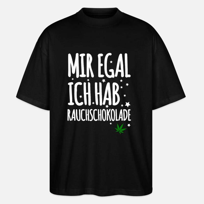 Rauchschokolade - Stanley/Stella Oversized Unisex Bio T-Shirt Blaster 2.0 - Schwarz