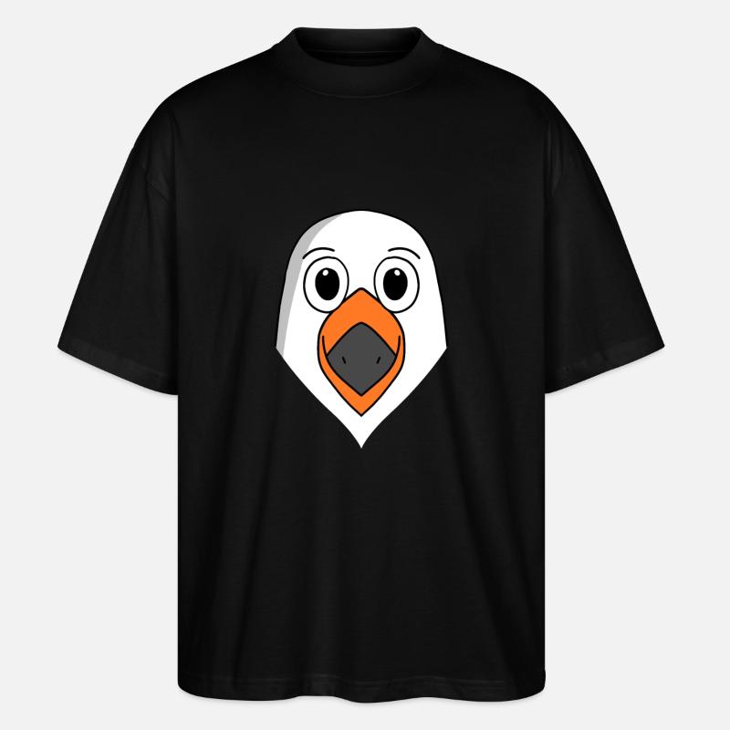 Möwe - Stanley/Stella Oversized Unisex Bio T-Shirt Blaster 2.0 - Schwarz