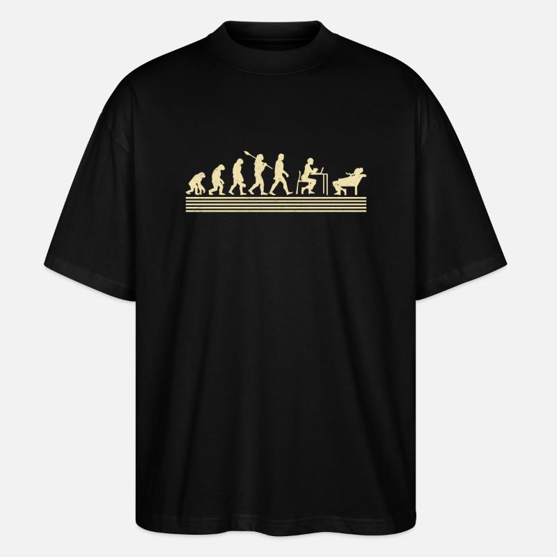 School psychologist evolution - Stanley/Stella Oversized Unisex Organic T-shirt Blaster 2.0 - black