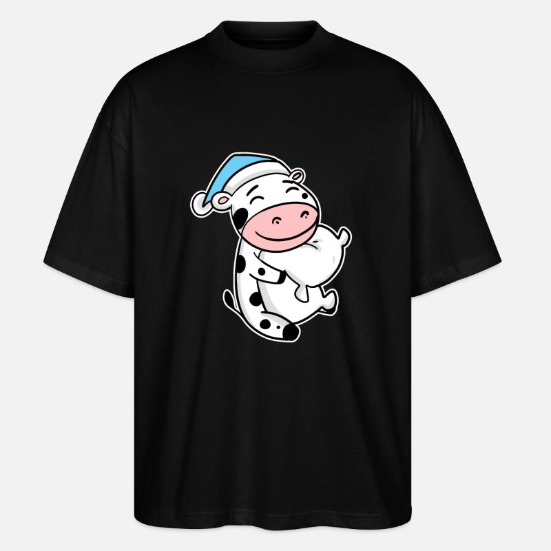 Bébé vache - T-shirt bio Blaster 2.0 coupe oversize Stanley/Stella Unisexe - noir