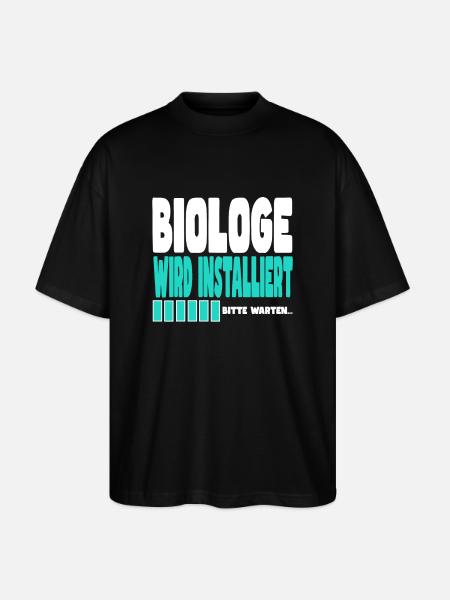 Biologe wird installiert - Stanley/Stella Oversized Unisex Bio T-Shirt Blaster 2.0 - Schwarz