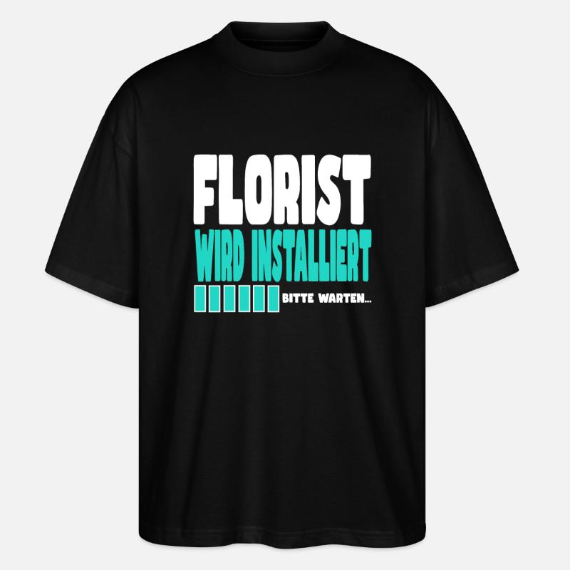 Florist wird installiert - Stanley/Stella Oversized Unisex Bio T-Shirt Blaster 2.0 - Schwarz