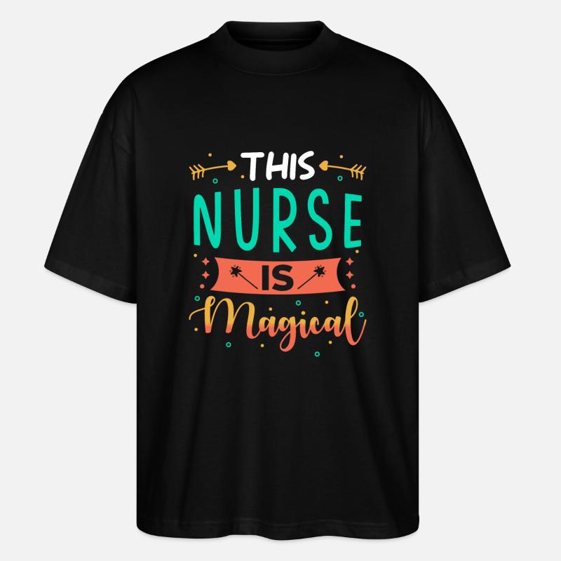 Cadeau infirmière - T-shirt bio Blaster 2.0 coupe oversize Stanley/Stella Unisexe - noir