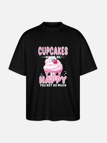 Cupcake Kawaii - Stanley/Stella Oversized Unisex Organic T-shirt Blaster 2.0 - black