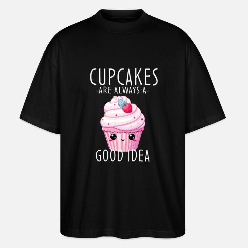 Cupcake Kawaii - Stanley/Stella Oversized Unisex Bio T-Shirt Blaster 2.0 - Schwarz