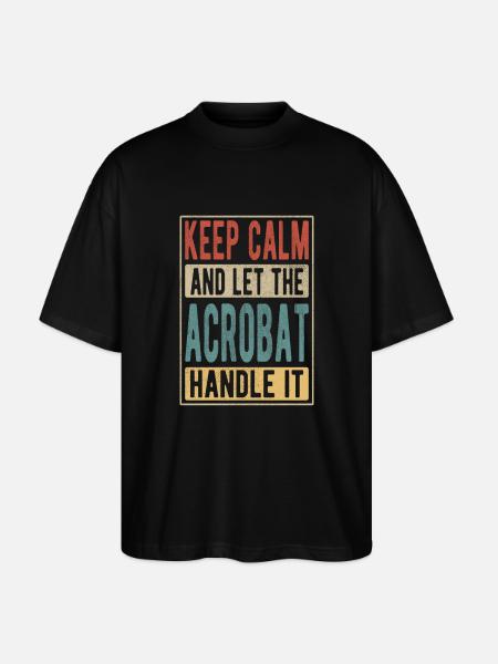 Acrobat Retro Gift - Stanley/Stella Oversized Unisex Organic T-shirt Blaster 2.0 - black