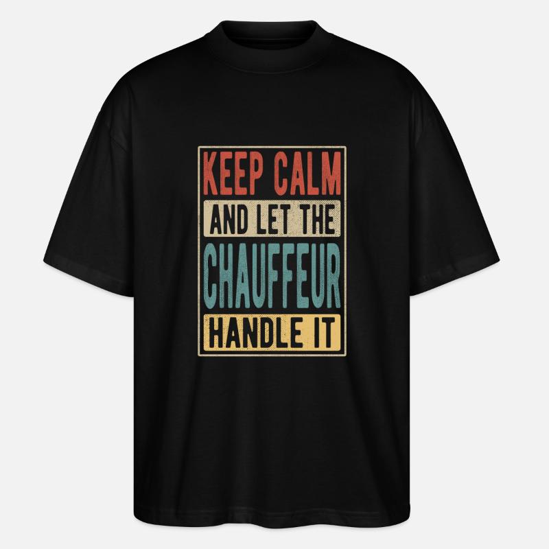 Chauffeur Retro Gift - Stanley/Stella Oversized Unisex Organic T-shirt Blaster 2.0 - black