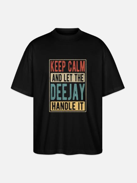 Deejay Retro Gift - Stanley/Stella Oversized Unisex Organic T-shirt Blaster 2.0 - black