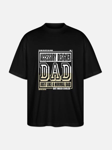 Accessory Designer Daddy Gift - Stanley/Stella Oversized Unisex Organic T-shirt Blaster 2.0 - black