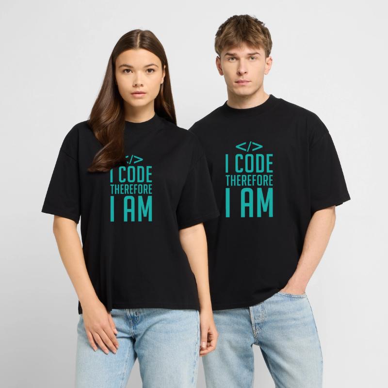 Code Codeur Programmeur Développeur Codeur T-shirt bio Blaster 2.0 coupe oversize Stanley/Stella Unisexe