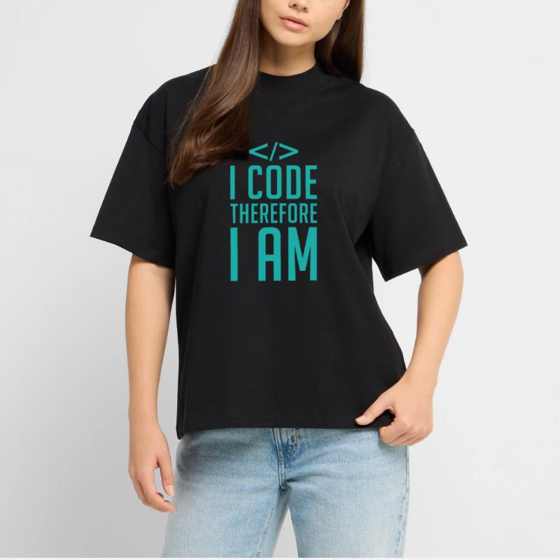 Code Codeur Programmeur Développeur Codeur T-shirt bio Blaster 2.0 coupe oversize Stanley/Stella Unisexe