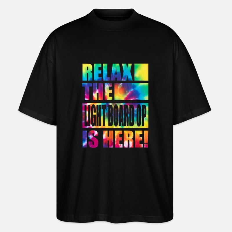Light Board OP Lustiger Spruch - Stanley/Stella Oversized Unisex Bio T-Shirt Blaster 2.0 - Schwarz