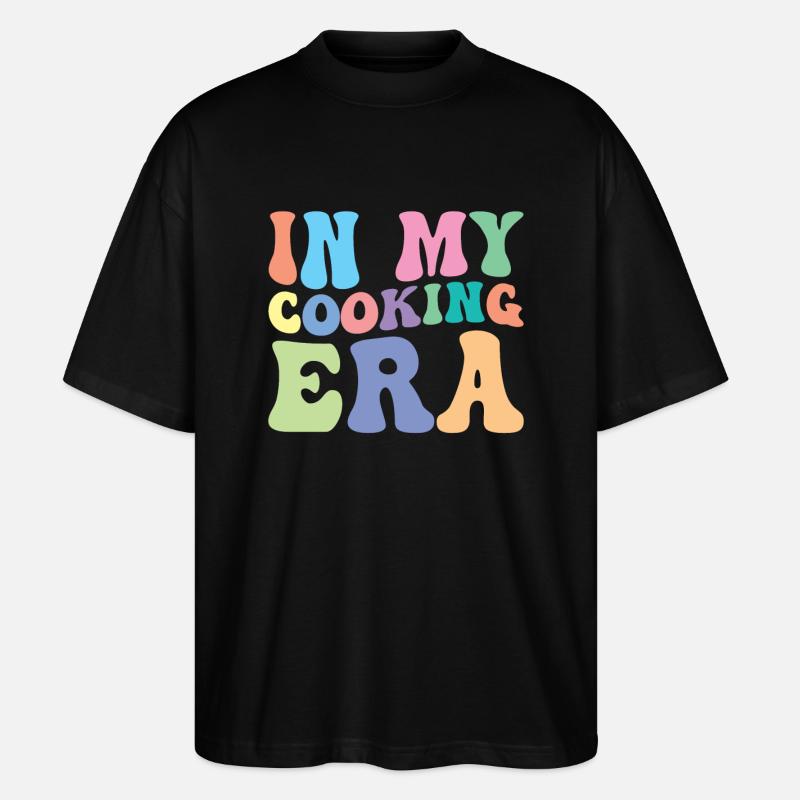 Cuisiner Retro Groovy dans mon - T-shirt bio Blaster 2.0 coupe oversize Stanley/Stella Unisexe - noir