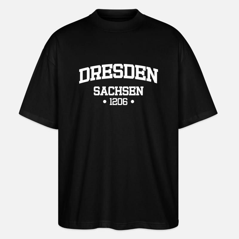 Dresden - Stanley/Stella Oversized Unisex Bio T-Shirt Blaster 2.0 - Schwarz