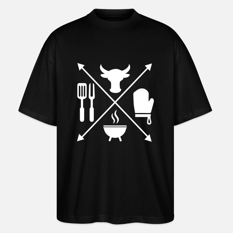 grillage - T-shirt bio Blaster 2.0 coupe oversize Stanley/Stella Unisexe - noir