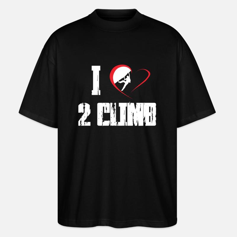 Escalade de la roche Freeclimbing - T-shirt bio Blaster 2.0 coupe oversize Stanley/Stella Unisexe - noir