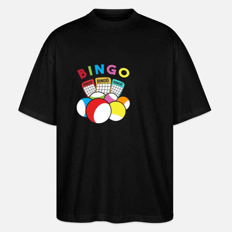 Bingo - Stanley/Stella Oversized Unisex Bio T-Shirt Blaster 2.0 - Schwarz