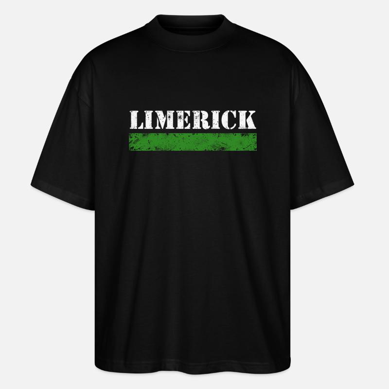 Limerick - Stanley/Stella Oversized Unisex Bio T-Shirt Blaster 2.0 - Schwarz