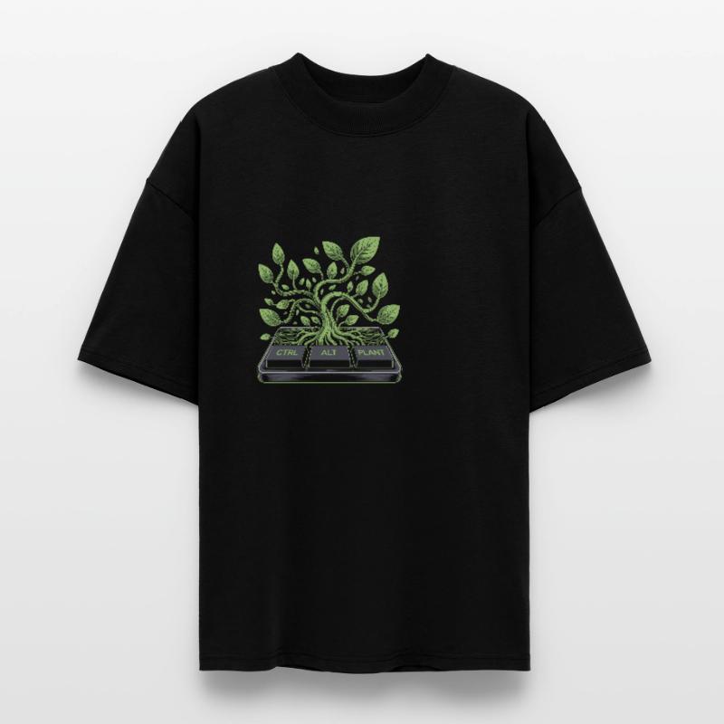 ctrl alt plant garden design Stanley/Stella Oversized Unisex Organic T-shirt Blaster 2.0