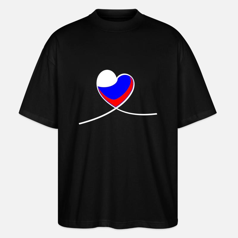 Coeur de la Russie - T-shirt bio Blaster 2.0 coupe oversize Stanley/Stella Unisexe - noir