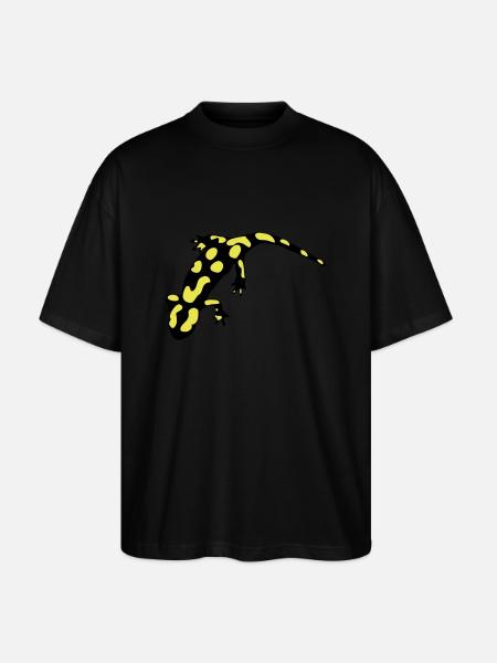 Feuersalamander (ital.) - Stanley/Stella Oversized Unisex Bio T-Shirt Blaster 2.0 - Schwarz