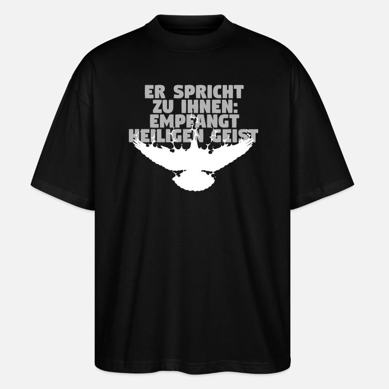 Receive Comforter - Deutsch - Stanley/Stella Oversized Unisex Bio T-Shirt Blaster 2.0 - Schwarz