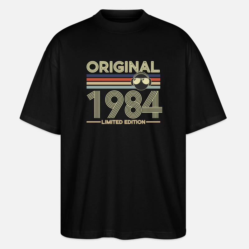 1984 - Stanley/Stella Oversized Unisex Bio T-Shirt Blaster 2.0 - Schwarz