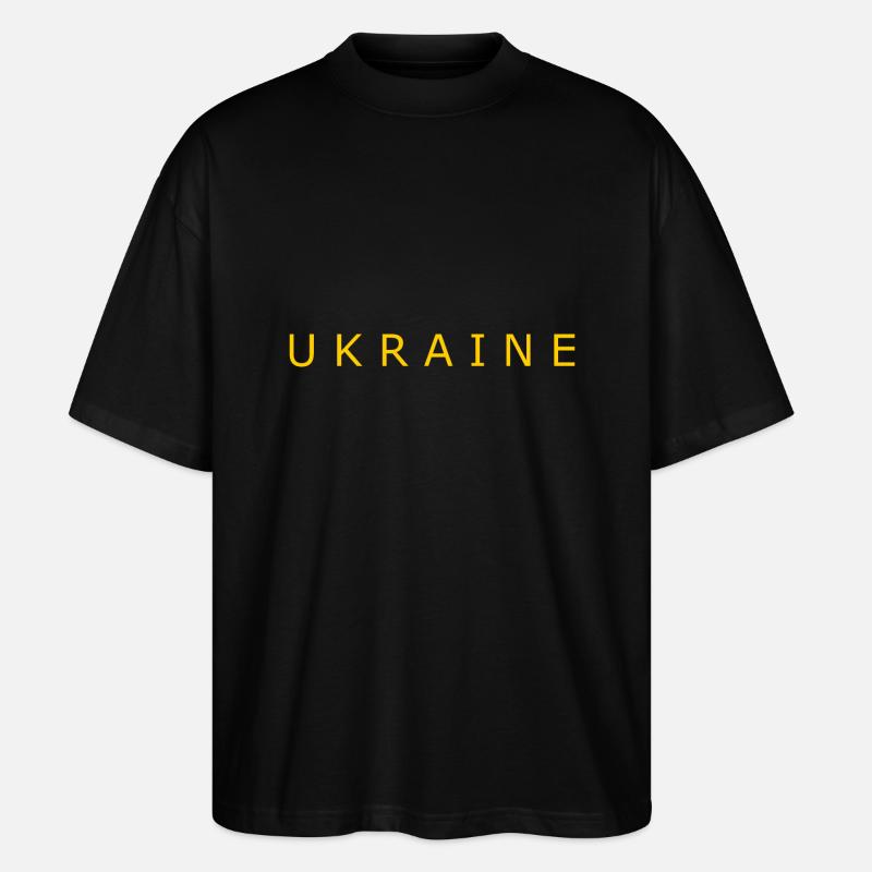 Ukraine - Stanley/Stella Oversized Unisex Bio T-Shirt Blaster 2.0 - Schwarz