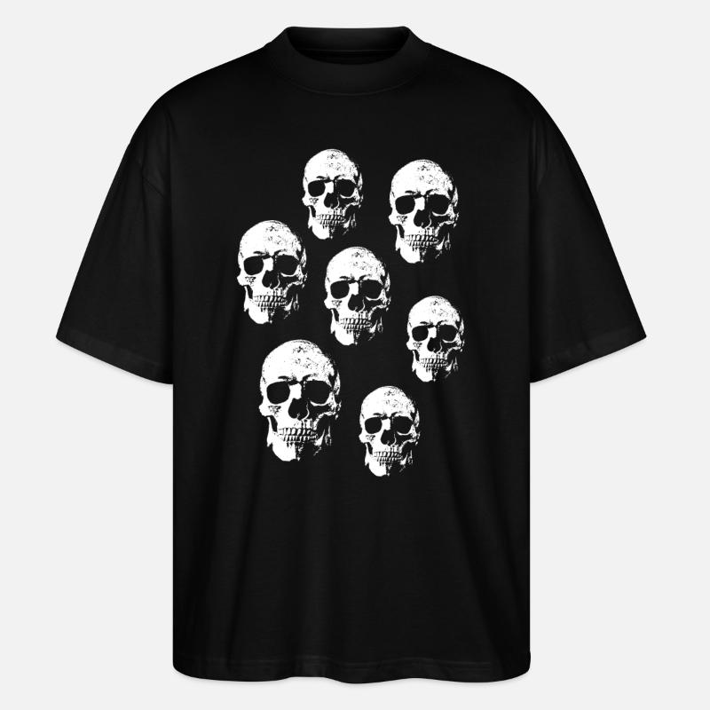 Halloween Totenköpfe - Stanley/Stella Oversized Unisex Bio T-Shirt Blaster 2.0 - Schwarz