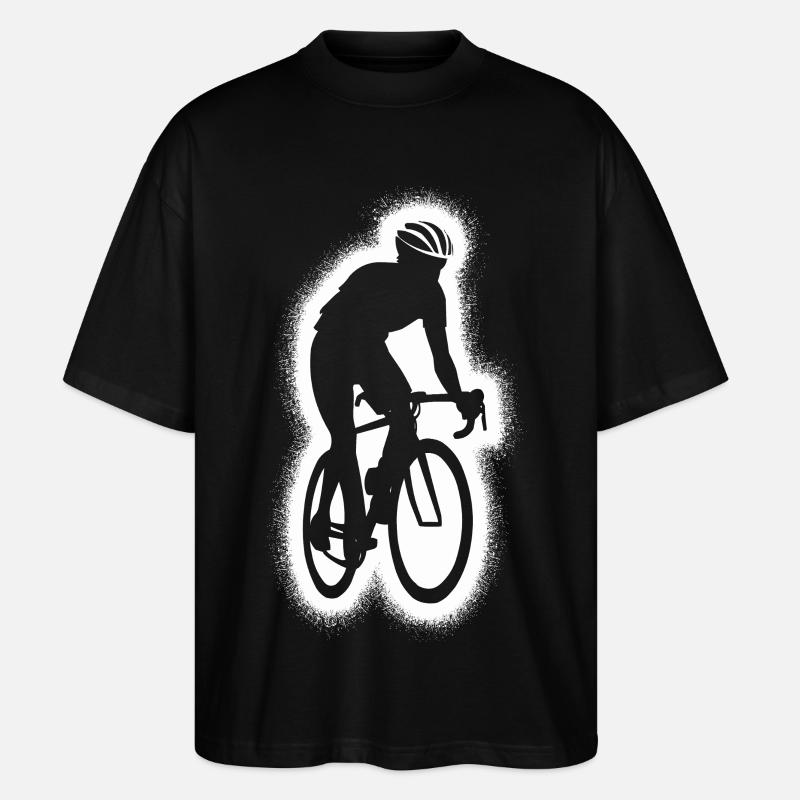 Vélo de route Vélo de route - T-shirt bio Blaster 2.0 coupe oversize Stanley/Stella Unisexe - noir