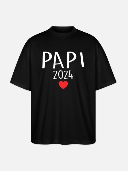 Dad - Daddy-to-be 2024 - Stanley/Stella Oversized Unisex Organic T-shirt Blaster 2.0 - black