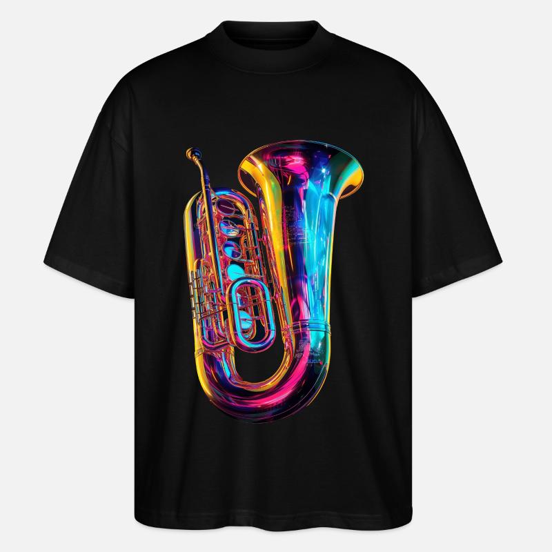 Tuba - Stanley/Stella Oversized Unisex Bio T-Shirt Blaster 2.0 - Schwarz