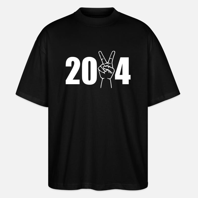 Siegeszeichen victory zeichen 2024 - Stanley/Stella Oversized Unisex Bio T-Shirt Blaster 2.0 - Schwarz