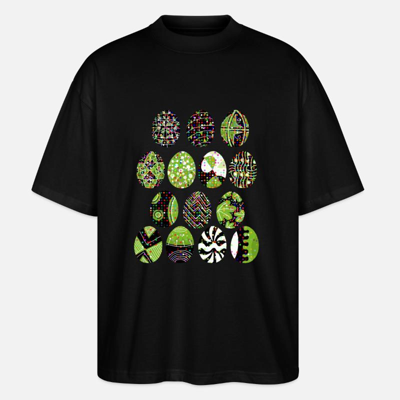 Osterei - Stanley/Stella Oversized Unisex Bio T-Shirt Blaster 2.0 - Schwarz