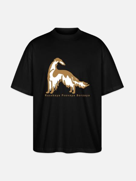 barsoi drawn - Stanley/Stella Oversized Unisex Bio T-Shirt Blaster 2.0 - Schwarz