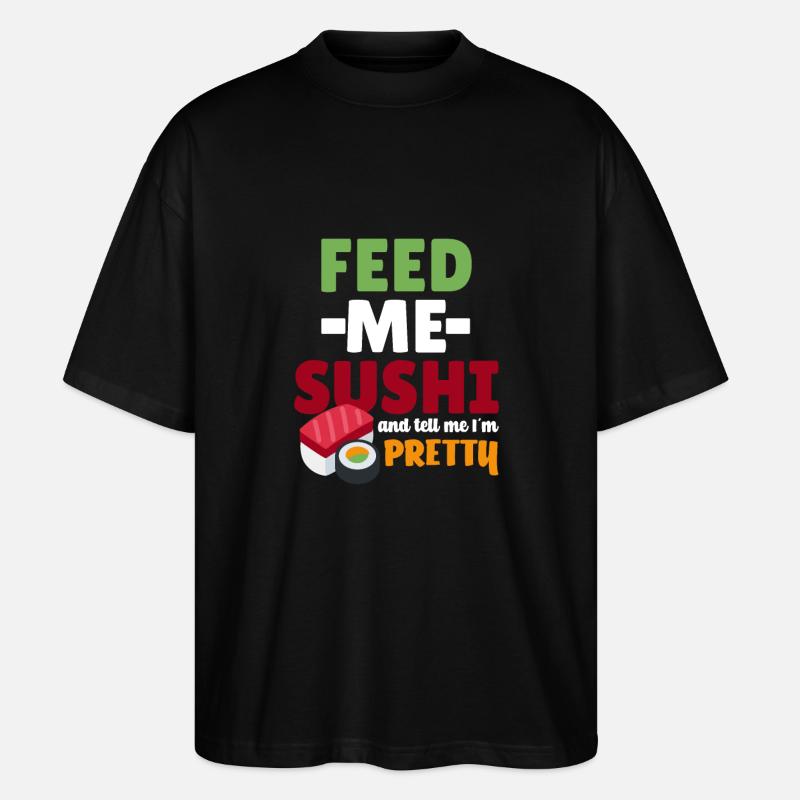 Sushi - Stanley/Stella Oversized Unisex Bio T-Shirt Blaster 2.0 - Schwarz