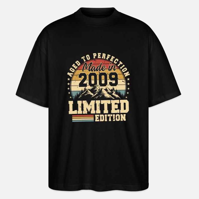Einzigartig seit 2009 - Stanley/Stella Oversized Unisex Bio T-Shirt Blaster 2.0 - Schwarz