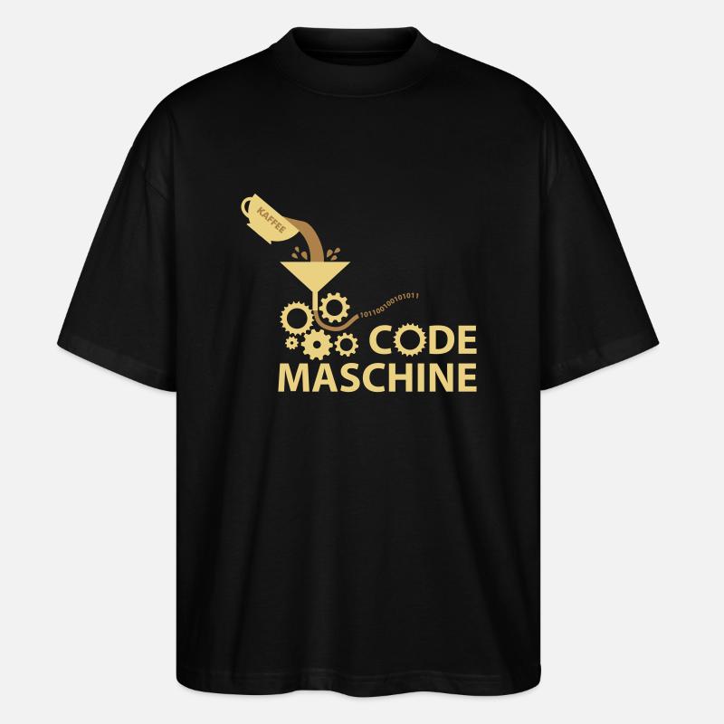 machine à code - T-shirt bio Blaster 2.0 coupe oversize Stanley/Stella Unisexe - noir