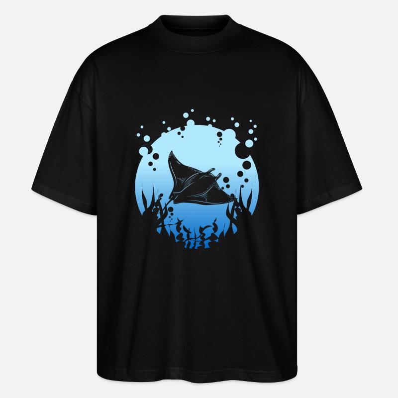 Manta Rochen - T-shirt bio Blaster 2.0 coupe oversize Stanley/Stella Unisexe - noir