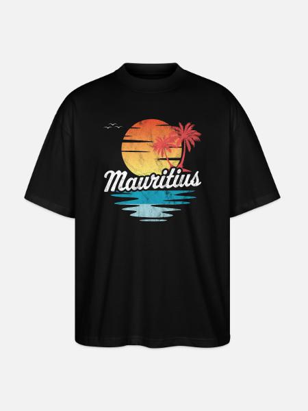 Mauritius - Stanley/Stella Oversized Unisex Organic T-shirt Blaster 2.0 - black