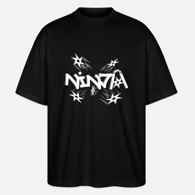 Ninja - Stanley/Stella Oversized Unisex Bio T-Shirt Blaster 2.0 - Schwarz