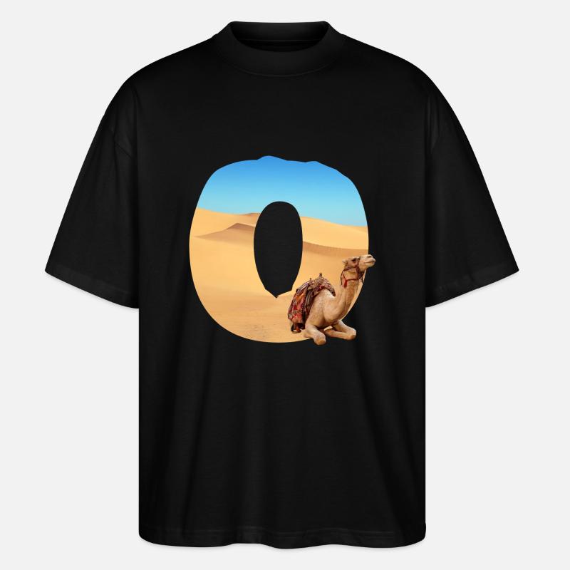 désert avec kamel o - T-shirt bio Blaster 2.0 coupe oversize Stanley/Stella Unisexe - noir