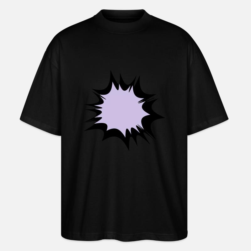 Comic speech bubble explosion - Stanley/Stella Oversized Unisex Organic T-shirt Blaster 2.0 - black