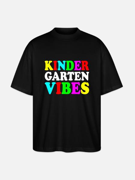 kindergarten vibes - Stanley/Stella Oversized Unisex Organic T-shirt Blaster 2.0 - black
