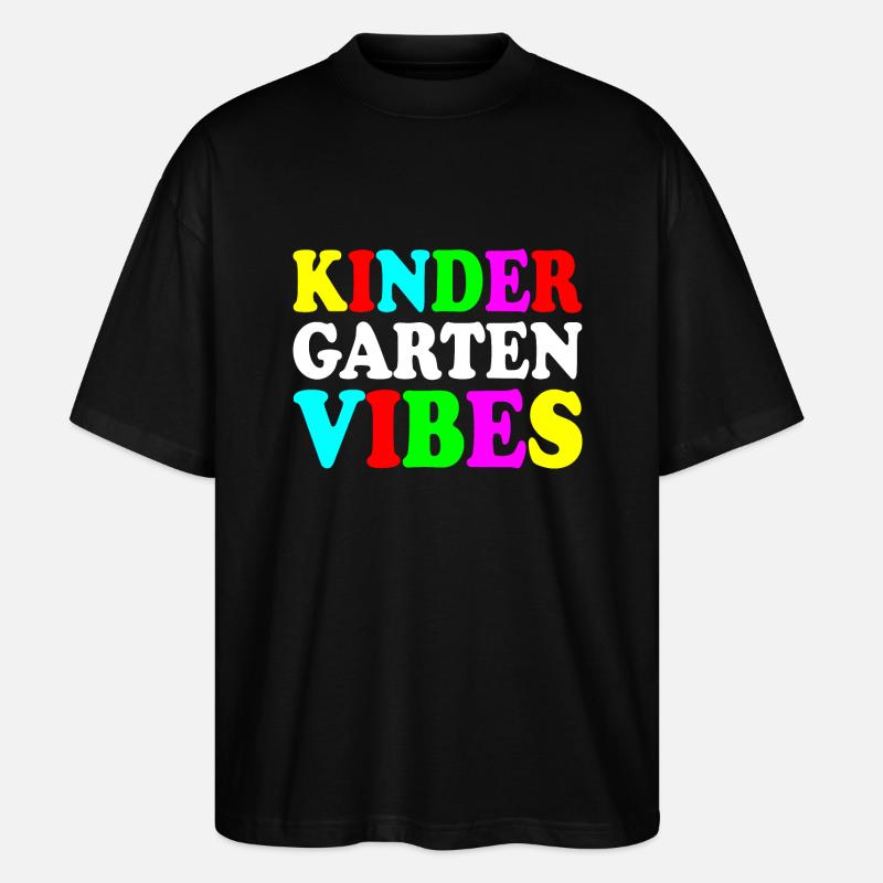 kindergarten vibes - T-shirt bio Blaster 2.0 coupe oversize Stanley/Stella Unisexe - noir