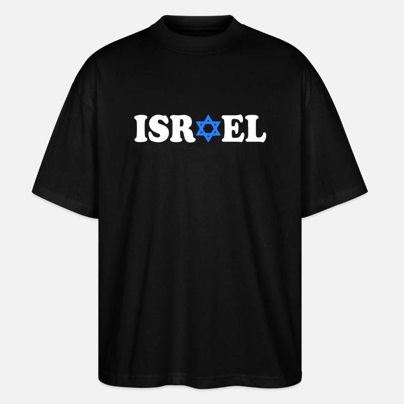 Israel - Stanley/Stella Oversized Unisex Bio T-Shirt Blaster 2.0 - Schwarz