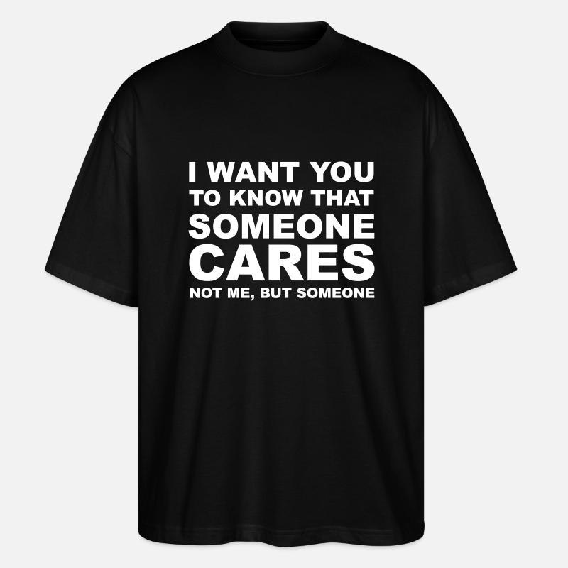 I don't care - Stanley/Stella Oversized Unisex Bio T-Shirt Blaster 2.0 - Schwarz