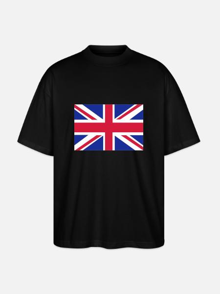 British flag - T-shirt bio Blaster 2.0 coupe oversize Stanley/Stella Unisexe - noir